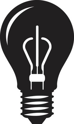 Shadows of Creativity Black Bulb Refined Brilliance Black Bulb Conceptualization