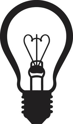 Innovative Shadows Black Bulb Abstract Illumination Black Bulb Identity