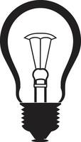 Dynamic Radiance Black Bulb Symbolism Innovative Shadows Black Bulb vector