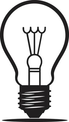 Elegant Shadows Black Bulb Symbolism Innovative Lightplay Black Bulb