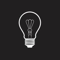 Radiant Innovation Black Bulb Symbolism Lighting the Brand Black Bulb Concept vector