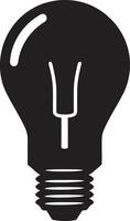 Elegant Illumination Black Bulb Emblematic ing Radiant Solutions Black Bulb Artistry vector