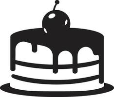 Gastronomic Art Black Cake Symbolism Layers of Indulgence Black Cake Identity vector