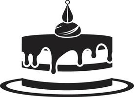 Artistic Temptation Black Cake Identity Flavorful Layers Black Cake Artistry vector
