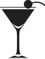Sleek Blend Black Drink ic Symbolism Luxury Libations Black Cocktail Symbolic Identity vector