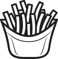 SpudStyle French Fry FryFusion Dynamic Fry Emblem vector