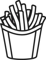 FryFusion French Fry ic SizzleSavor Dynamic Fries Symbol vector