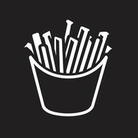 FryForm Fries Symbol CrispyCrave ic French Fry vector