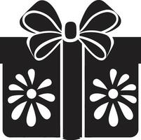 TreasureBox Symbolic Package GiftMuse Box Emblem vector