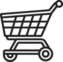 Trolley Tango Sleek Featuring Black Shopping Cart Shop Serenity Elegant Black with Shopping Trolley vector