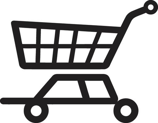 Trolley Tango Sleek Featuring Black Shopping Cart Shop Serenity Elegant Black with Shopping Trolley