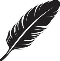 Avian Ascent Feathered Elegance Aetherial Quill Floating Feather vector
