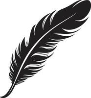 Celestial Plume Avian Emblem Flight Harmony Feathered vector