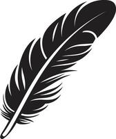 Aetherial Ascent Bird Feather Symbol Plume Panorama Avian vector