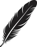 Whispering Plume Elegant Bird Celestial Serenade Floating Feather vector