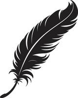 Feathered Horizon Soaring Bird Quill Essence Avian Beauty Emblem vector