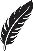 Avian Ascent Soaring Feather Emblem Celestial Cascade Elegant Feather vector