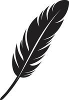 Ethereal Wings Elegant Feather Emblem Whispering Plume Skyward Bird vector