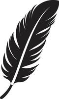 Ethereal Aviary Emblem Skylight Serenity Floating Feather vector