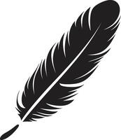 Plume Panorama Avian Ethereal Wings Elegant Feather Emblem vector