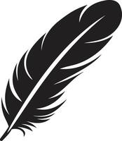 Skyward Plume Feathery Symbol Flight of Fancy Bird Feather vector