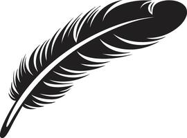 Avian Aria Elegant Bird Feather Emblem Celestial Sojourn Feathered vector