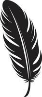 etéreo ascenso pájaro pluma emblema cinta elegancia regalo de gracia vector