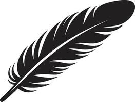 Aerial Flourish Feathered Symbol Avian Ascent Soaring Feather Emblem vector