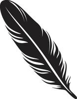 Zenith Zephyr Floating Feather Symbol Aetherial Ascent Bird Feather Emblem vector