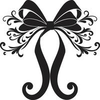 Silk Symphony Gift Bow Velvet Vortex Bowed Surprise Emblem vector