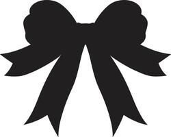 Bow of Bliss Gift Ribboned Emblem Ribbon Radiance Elegant Surprise vector