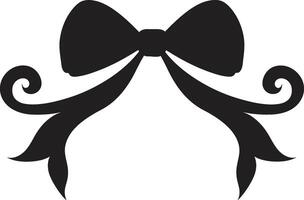 Radiant Ribbon Surprise Emblem Symphony of Silk Elegant Bow vector