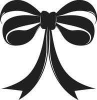 Radiant Ribbon Surprise Emblem Symphony of Silk Elegant Bow vector