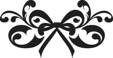 Tapestry of Joy Ribboned Symbol Celestial Serenade Gift Bow vector