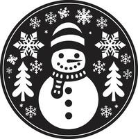 Gingerbread Glimmer Decorative Symphony Yuletide Yarns Christmas Card vector
