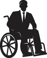 sin límites movimiento inclusivo silla de ruedas universal independencia para discapacitado personas vector