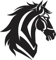 Spirited Saddle Racing Horse Mascot Equine Essence Winged Horse vector