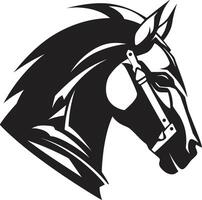 Thunderhoof Thrive Elegant Horse Crowned Clydesdale Winged Horse Emblem vector