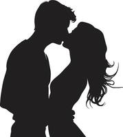 Endless Love Story Kiss Intertwined Souls Kissing Couple vector