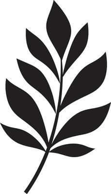 Whispering Canopy Silhouetted Leaf Tranquil Oasis Leaf Silhouette in