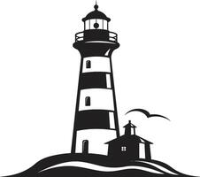 Coastal Beacon Majesty Lighthouse Maritime Guardian Tower Nautical Lighthouse vector