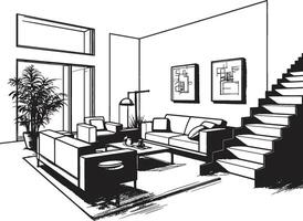 Chic Living Unveiled ic Black s Define the Elegance of Modern House Living Spaces Urban Comfort Zones ic Black s Capture the Essence of Modern Living vector