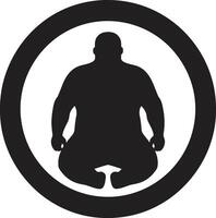 adelgazar soluciones humano emblema en negro para obesidad triunfo vibrante vitalidad un 90 palabra ic para humano obesidad Resiliencia vector