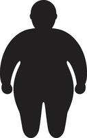 Fit and Fearless in Black Advocating Anti Obesity Measures Revolutionary Resilience 90 Word for Human Obesity Transformation vector