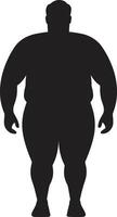 elegancia en esfuerzo negro ic defendiendo anti obesidad medidas equilibrio Actuar mostrando 90 palabras de humano obesidad soluciones vector