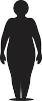 peso guerreros negro ic humano para obesidad triunfo esculpido fuerza un 90 palabra defendiendo en contra obesidad vector