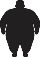 Obesity Odyssey Human for Wellness Revolution Weight Warrior 90 Word ic Emblem Against Obesity vector