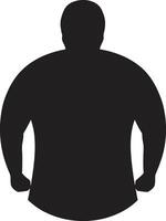 Obesity Odyssey Human for Wellness Revolution Weight Warrior 90 Word ic Emblem Against Obesity vector