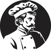 noir pizzaiolo elegancia intrincado negro para un sabroso marca identidad gastrónomo tarta pulcro ilustración en elegante negro vector