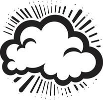 arte pop proclamación negrita negro habla burbuja cómic expresión dinámica nube en vector